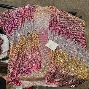 Brand New Sequin Kimono from the Lumi Shop -one size fits all. Never worn!